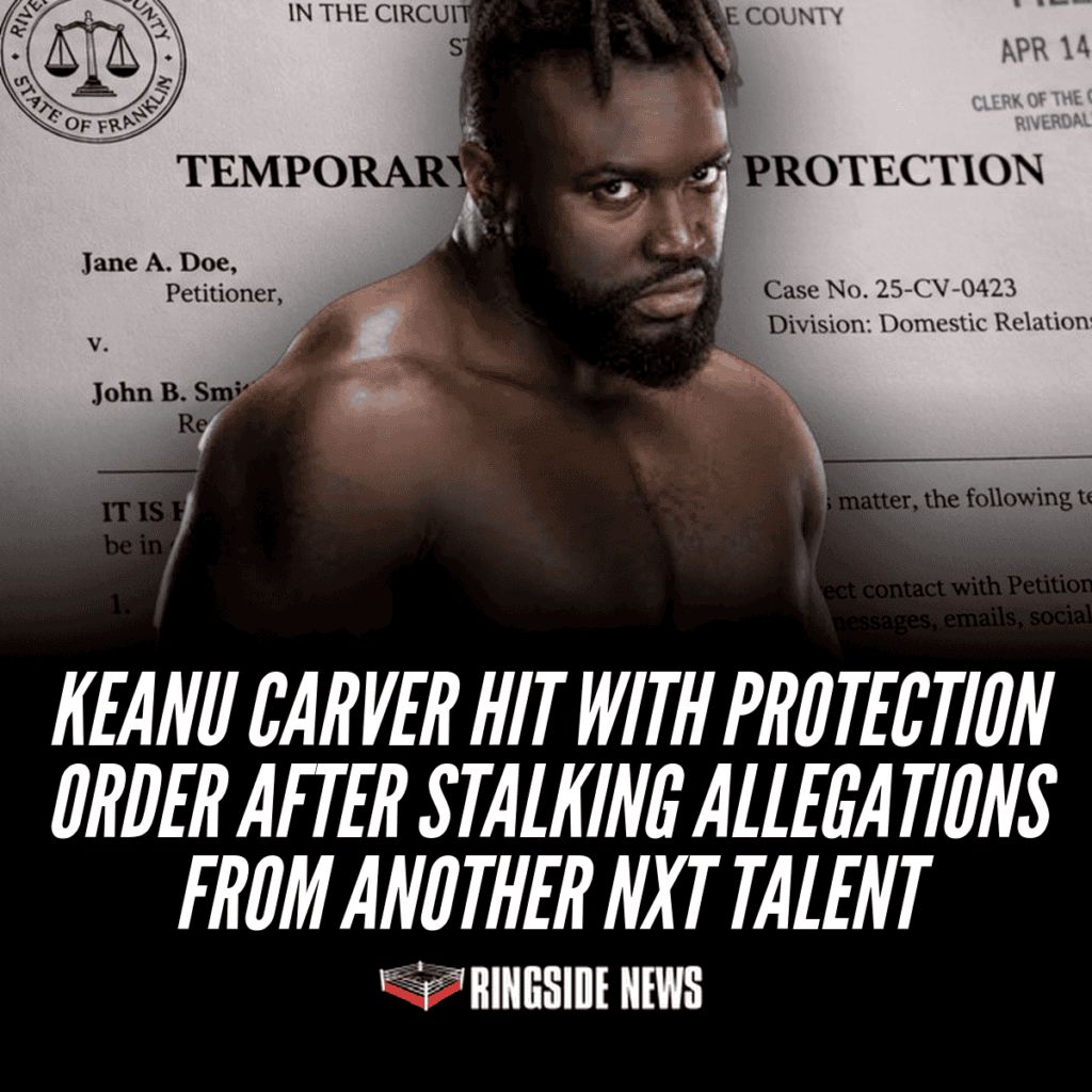 ringsidenews_'s tweet photo. Keanu Carver Hit With Protection Order After Stalking Allegations from Another NXT Talent https://t.co/NzNXDiSnRz https://t.co/bEJR0Yns3z