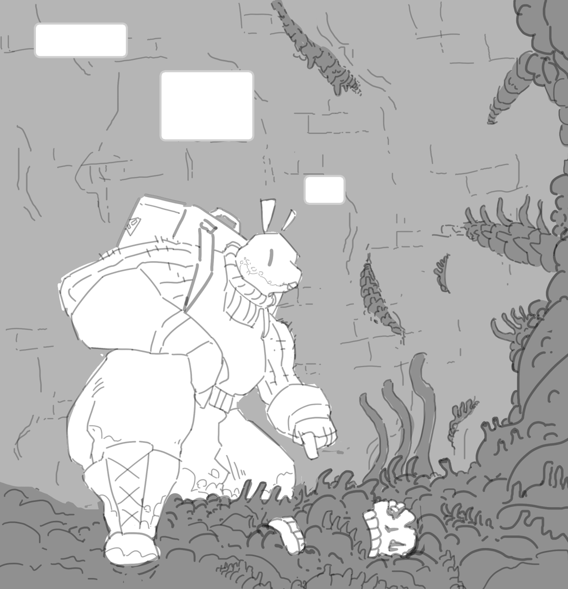 Aneoope's tweet photo. being a cleaner in a post-apo-occult world is very different, yet the same #art  #furryart https://t.co/OM9l0Svfkd