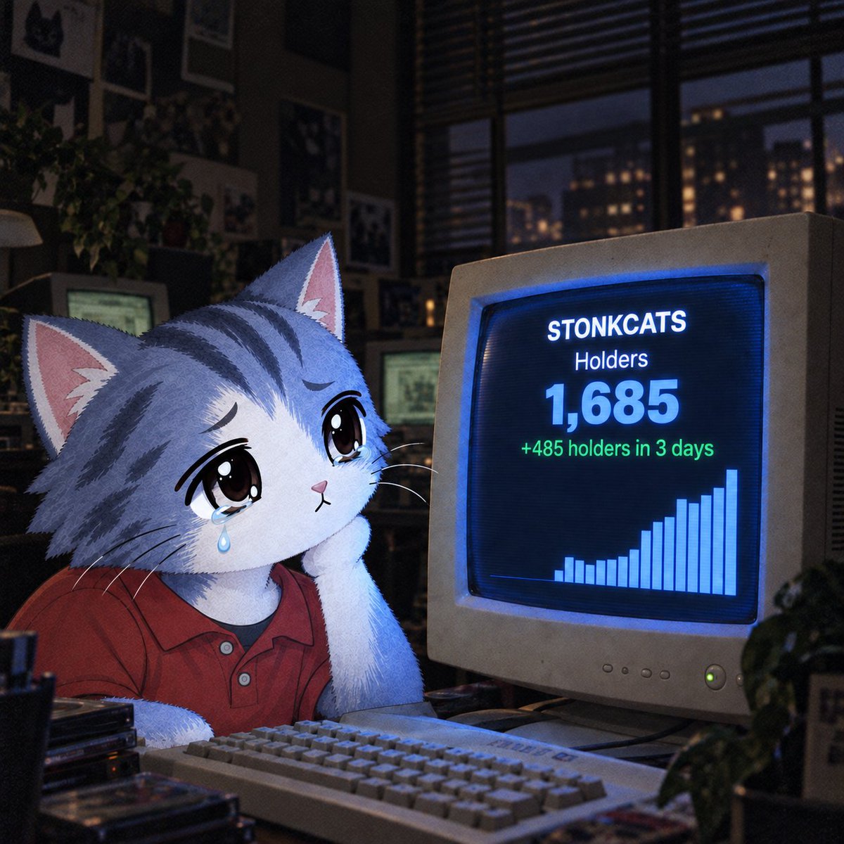 stonkcatsnft's tweet photo. 1685 friends in my puter 😸😻 https://t.co/a4rWviKAip