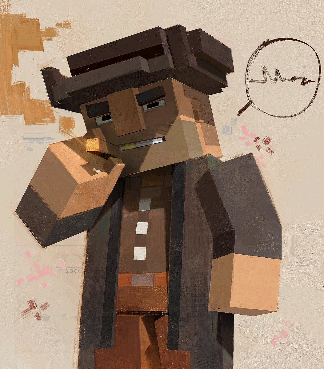 RRVIOLII's tweet photo. painted another Minecraft husband . . https://t.co/BYfhKlVQH0