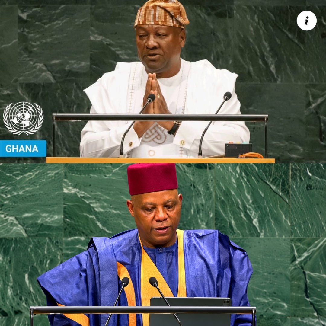 Mimi_yakigar's tweet photo. Today, I took my slow self to listen to John Mahama. Who thought I wouldn’t? I was sure going to. 😂

And I heard something that made me pause.

Mahama told the United Nations:

“Every human being belongs to the human family. No race is superior. No nation is inferior.”

Then he moved to the economy.

He acknowledged Ghana’s macroeconomic improvements but said 👇

“Macroeconomic indicators mean little if they do not translate into real improvements in people’s daily lives”. 

In other words, you can bring the inflation figures, GDP figures, exchange-rate figures and debt figures.

But if the ordinary person still cannot afford food, healthcare, education, housing or even a decent standard of living, then what exactly are we celebrating?

This is probably the only achievement of Tinubu’s administration where a fellow president had to kindly remind them that success is not measured by macroeconomic indicators alone.

Mahama put it even more directly: “Democracy loses its soul when it protects elite privileges while abandoning the vulnerable.” 

And I thought about Nigeria.

At the same UN, our Vice President was asking for two permanent seats for Africa on the Security Council, while at the same time asking the international community for more financing and support.

You want two seats, but you are still begging for money? Who takes a beggar seriously🧐

Mr Vice president, which seat are we actually ready for; the permanent seat at the UN, or the begging seat at the table?

The Giant of Africa, reduced to asking for a bigger chair while stretching out its hand for money.

What a shame.