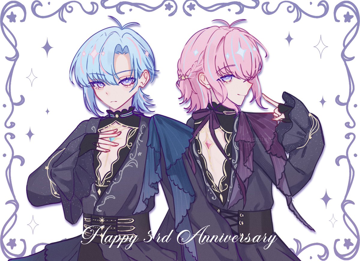yamierii's tweet photo. 3rd anniv 💫&amp;🌟 #Fragari_Art https://t.co/k5IMJHTCx3