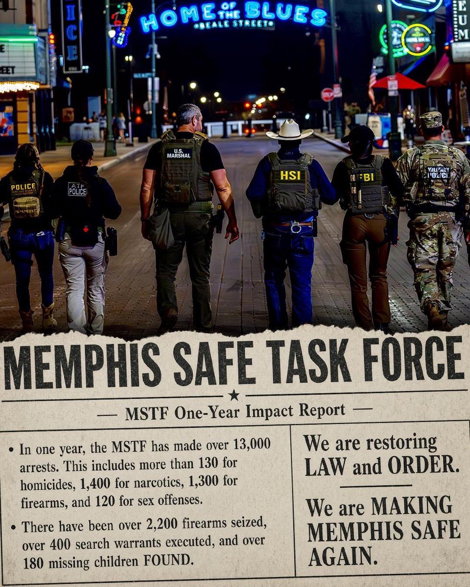 DHSgov's tweet photo. ORDER RESTORED.

There shouldn’t be a SINGLE block in our cities where Americans feel unsafe. That era is OVER. https://t.co/gS24Qz6Te2