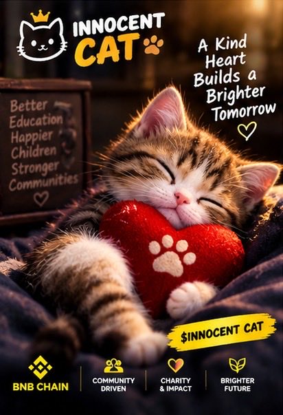 BennySplash01's tweet photo. Built on hope. Powered by community 🐱🐈

Let the $INNOCENTCAT story be heard🚀🔥bi https://t.co/kXvKrYMzHY
