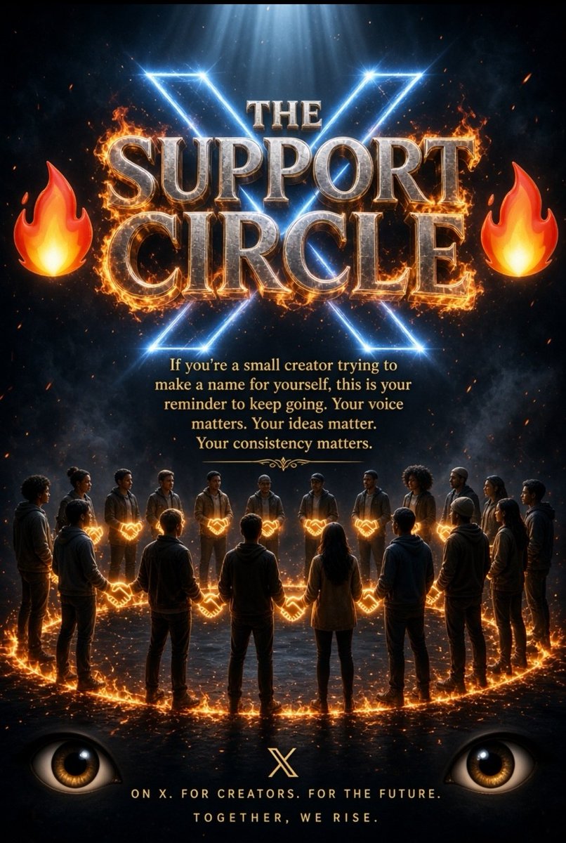 MustyKidh's tweet photo. 🔥 THE SUPPORT CIRCLE 🔥

If you're a small creator trying to make a name for yourself, this is your reminder to keep going.

Your voice matters.
Your ideas matter.
Your consistency matters.

Let's find and support creators who are putting in the work. 🤝

Who's active? 👀 https://t.co/IJTD4yHabr