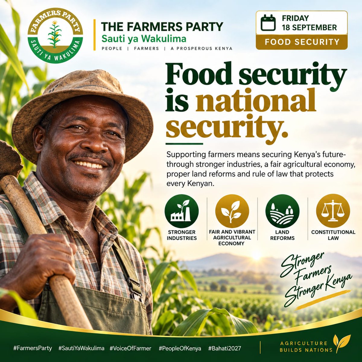 _ThreeSixty360's tweet photo. Good governance requires listening before acting. Hon. Kimani Ngunjiri invites citizens to engage directly with Farmers Party, ensuring grassroots priorities drive our long-term legislative agenda. #NgunjiriLeadsFarmersParty https://t.co/7O7NG0ILED