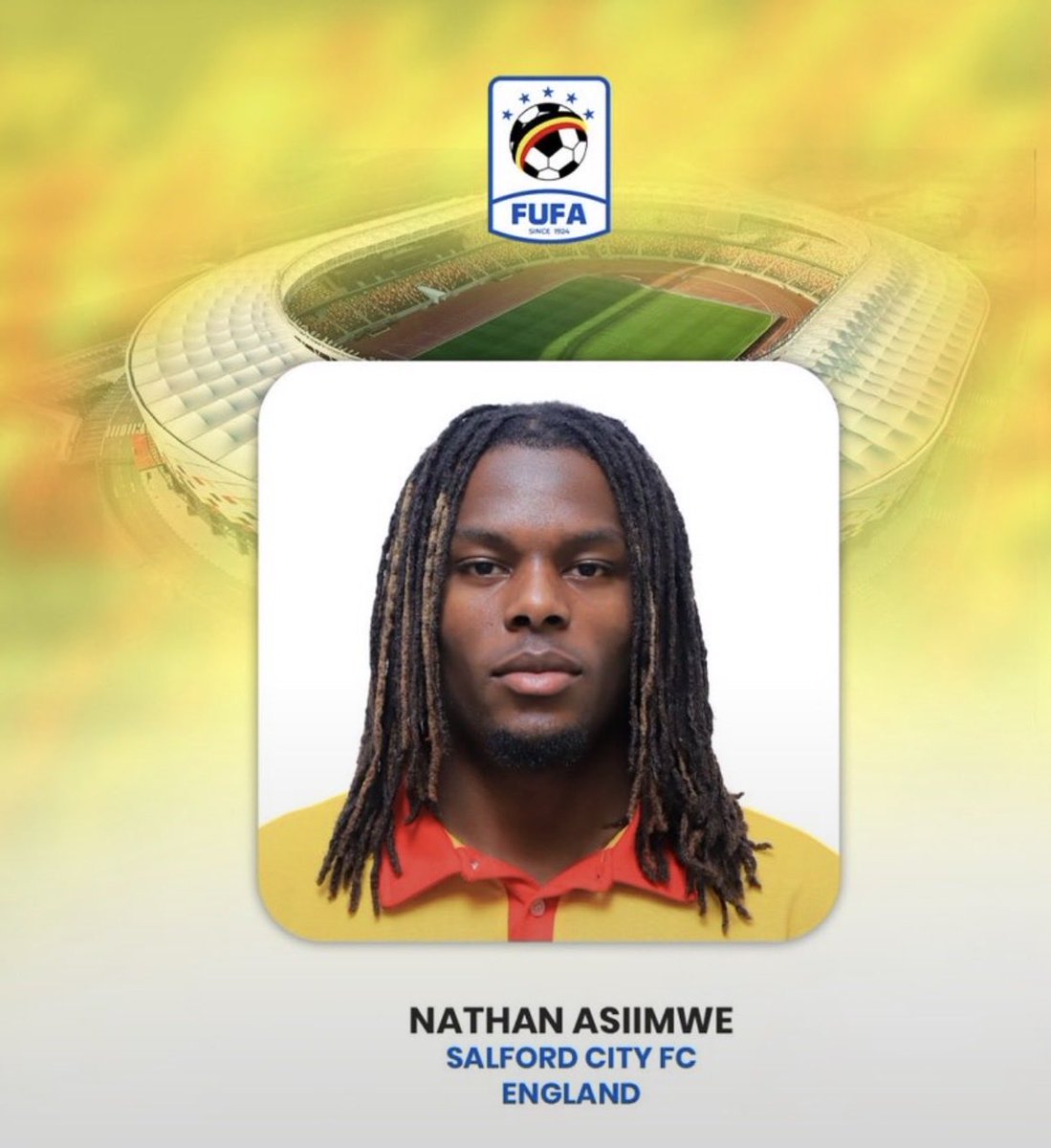 andrewkabuura's tweet photo. Nathan Asiimwe was Uganda’s best performer tonight!! Do we have to debate this? 

#NbsPortThisMorning #Afcon2027Q https://t.co/toOBYQYJRw