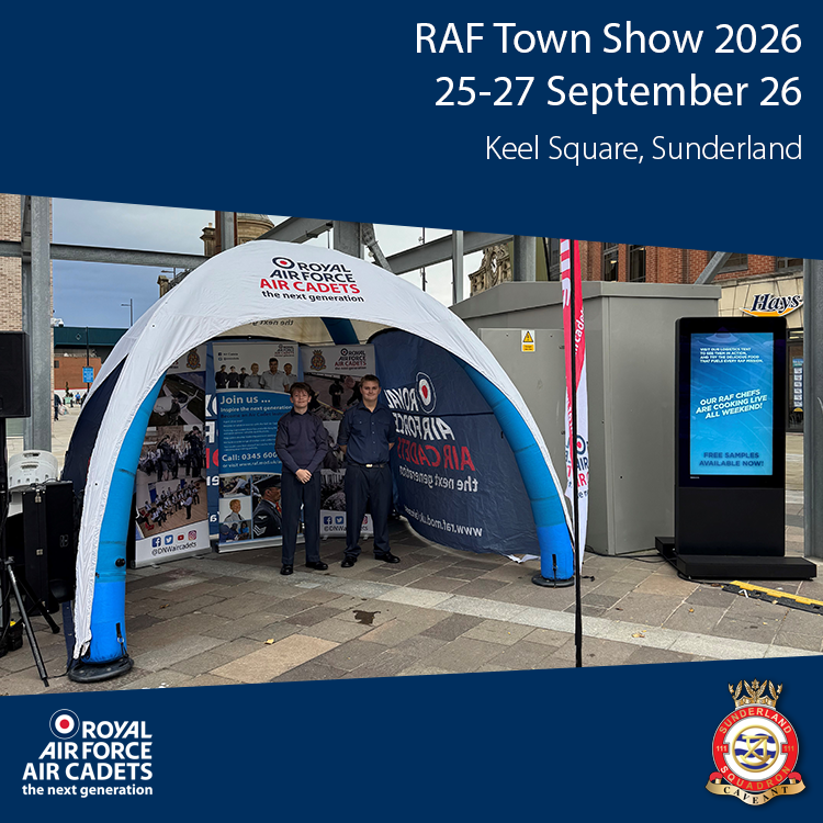 111SquadronATC's tweet photo. We were absolutely thrilled to assist our parent service, the Royal Air Force, at their town show in Sunderland at the weekend!

Cadets did themselves proud representing the Squadron, and the wider Wing, with many positive comments from the project team - well done! https://t.co/UAZxhvcXKU