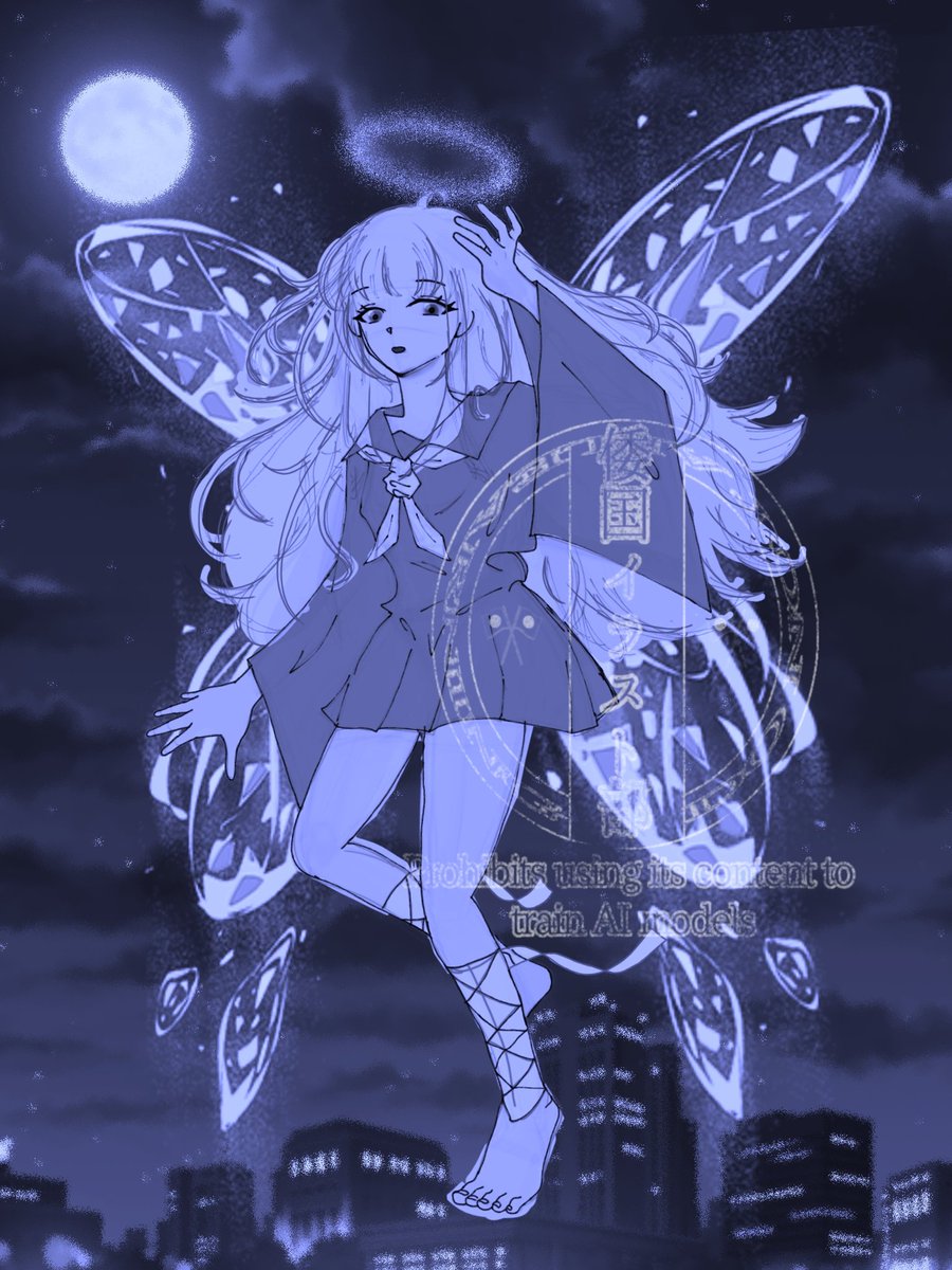 rituka_sos_juju's tweet photo. 変な時間に目が覚めてなんとなく描いてて今
(  ³ω³  )……
ねよう……

 #倭国イラスト部 https://t.co/V6W7mfSpFY