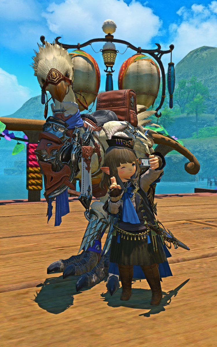 hana988951's tweet photo. Been procrastinating taking screenshots in game again _(:3

Anyway new glam and obligatory pic time with chocobo. OwO)/

#ff14 #lalafell #ff14screenshots #ff14ss写真部 #ララフェル https://t.co/TgrUb3pAP4