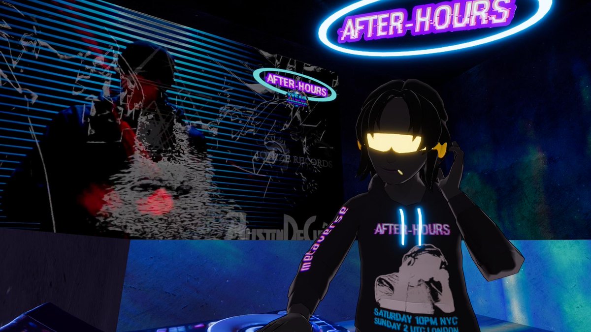 AustinDeChene's tweet photo. ANOTHER GREAT NIGHT🪩https://t.co/n0oLfzJIcC

WITH @AustinDeChene AND @Crypt0M1notaur LIVE AT 4RC NIGHT CLUB [40,54] IN @DECENTRALAND!

THANK YOU EVERYONE FOR THE VIBES!  

SATURDAYS 10PM EST / SUNDAYS 2AM UTC

https://t.co/jNn5acyEMS | https://t.co/trh8qpSSoN https://t.co/l3LJj669dy