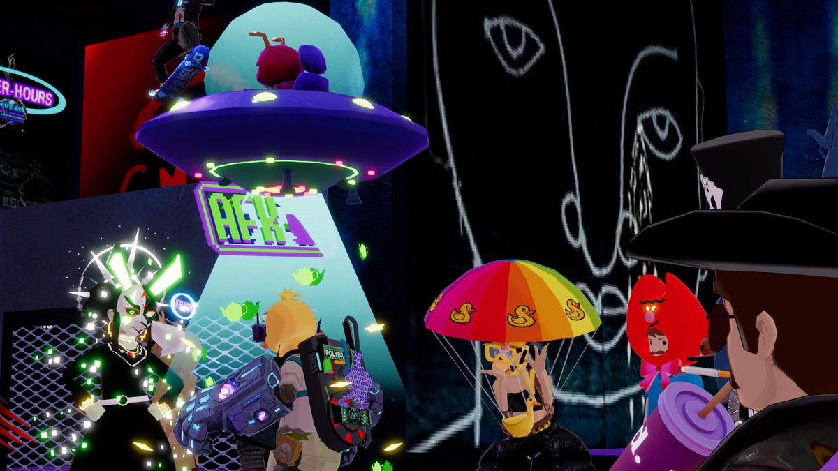 AustinDeChene's tweet photo. ANOTHER GREAT NIGHT🪩https://t.co/n0oLfzJIcC

WITH @AustinDeChene AND @Crypt0M1notaur LIVE AT 4RC NIGHT CLUB [40,54] IN @DECENTRALAND!

THANK YOU EVERYONE FOR THE VIBES!  

SATURDAYS 10PM EST / SUNDAYS 2AM UTC

https://t.co/jNn5acyEMS | https://t.co/trh8qpSSoN https://t.co/l3LJj669dy