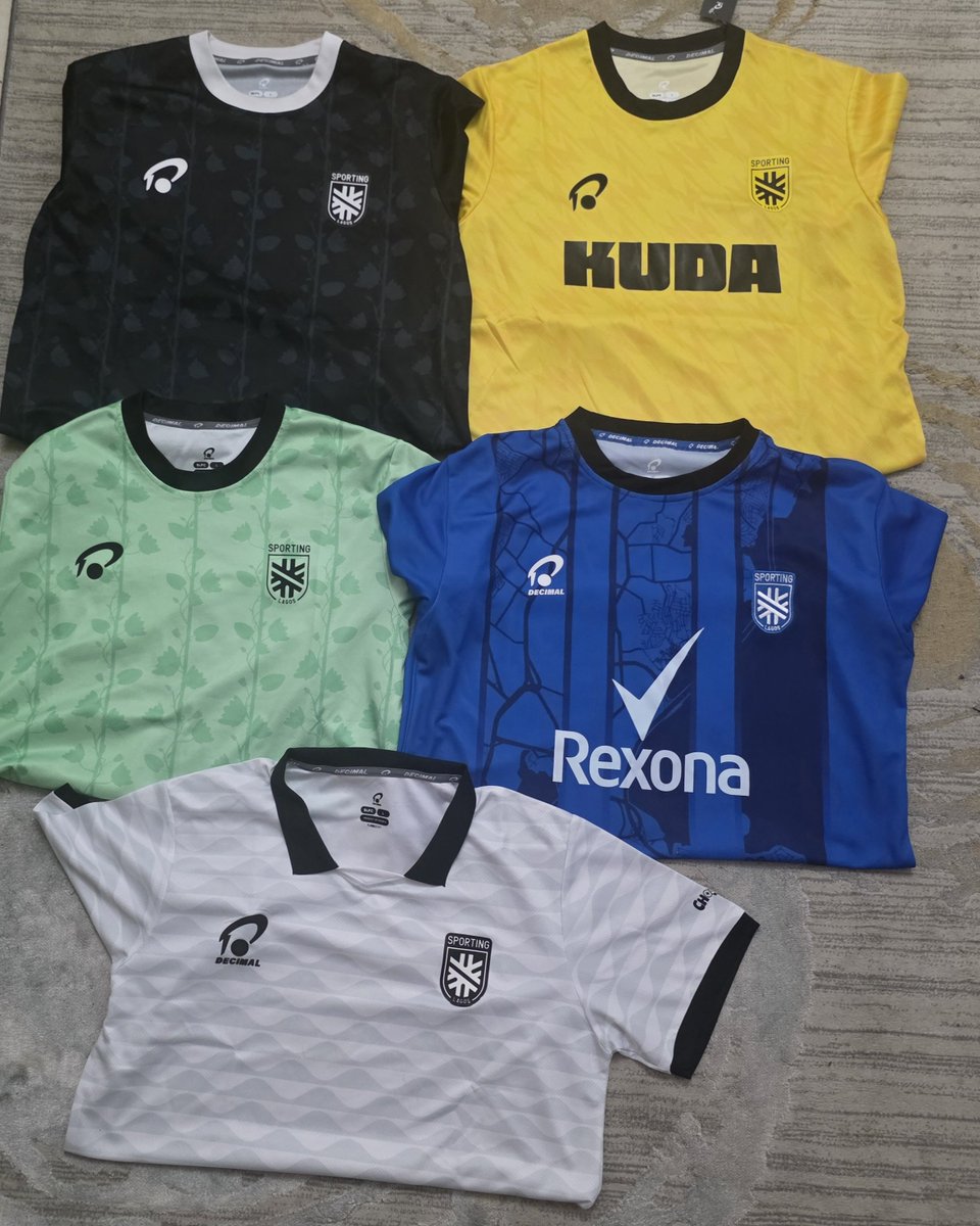 musbauceo's tweet photo. Just received my #NPFL27 season jersey @SportingLagos πΊπΌ ahead of the much anticipated #LagosDerby
I too β₯οΈ SL. Even my Arsenal jerseys are not up to 5π€ #LetsGoSporting https://t.co/WFhsekwA3B