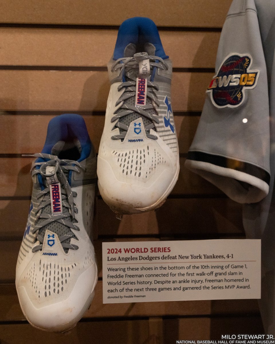baseballhall's tweet photo. Who will make history this postseason?

Our new-look Autumn Glory exhibit features artifacts, documents and photos that tell the story of the modern World Series, early champions and title-series history from additional leagues: https://t.co/hUC7mAR9jo https://t.co/ygbf08reCR
