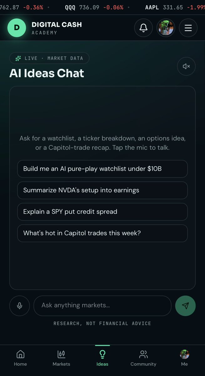 DigitalCash2_0's tweet photo. DCA has officially launched our website that gives traders and beginners the tools and a full social platform to succeed from piggybacking off other successful traders to taking our signals to even adding our platform indicators inside your own tradingview! 

Only the beginning! https://t.co/bI8GOh95h4