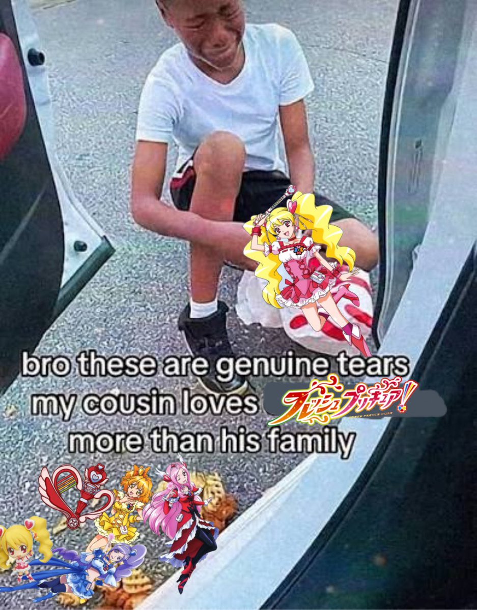 OddishHime's tweet photo. This is how my third watch of fresh precure has me feeling btw https://t.co/RY6twrjrOw