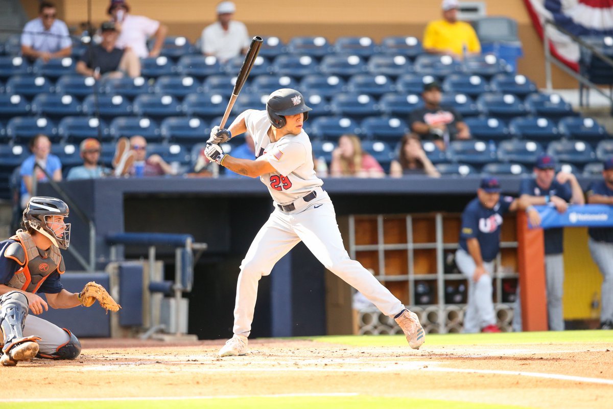 USABaseballCNT's tweet photo. Brayden Taylor and Yohandy Morales earned a bronze medal at Honkbalweek Haarlem with our 2022 squad. This season they stood out among the rest and were named MiLB All-Stars 👏 https://t.co/fGnm2ONan7