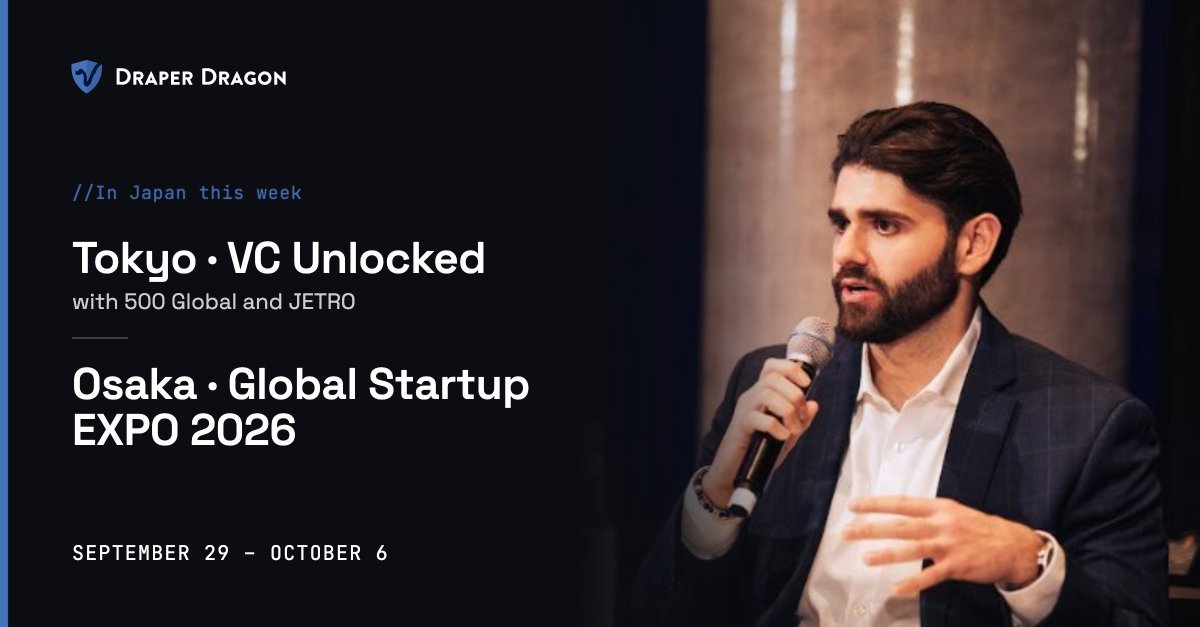 OrionFund's tweet photo. Our partner @samizb is in Tokyo this week teaching at #VCUnlocked, a venture investor education program by @500GlobalVC and @JETRO_InvestJP!
Samiz will work with Japanese VCs and corporate investors on evaluating startups, share Draper Dragon’s approach to diligence, and join a discussion on what helps capital flow between ecosystems.
We believe educating investors helps build stronger innovation ecosystems. We’re excited to exchange perspectives with the next generation of investors in Japan. @vcunlocked