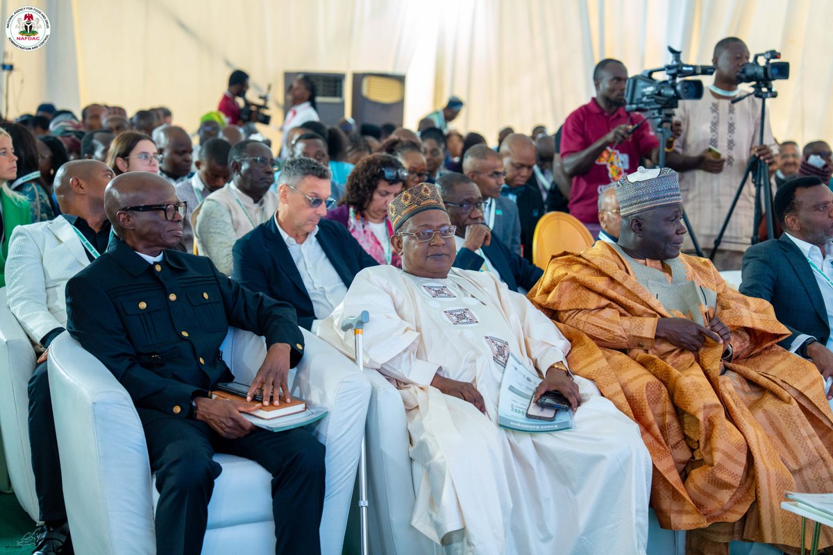 NafdacAgency's tweet photo. Yesterday, the Director-General of NAFDAC, Prof. Mojisola Adeyeye, was the Guest of Honour at the 8th Nigeria Pharma Manufacturers' Expo, organised by @OfficialPMGMAN and PGE Expo PVT Limited in Lagos, where she called on international partners to support the establishment of vaccine manufacturing facilities in Nigeria, particularly fill-and-finish modular vaccine production.

She noted that closing this gap would enable NAFDAC to attain WHO Maturity Level 4 (ML4) and achieve Lot Release certification for vaccines, the only outstanding benchmark in the Agency's path to full global regulatory recognition.

Prof. Adeyeye highlighted the Agency's landmark achievements, including a 70% reduction in the importation of products under the 5+5 Policy and Ceiling Initiative, successful re-certification of WHO Maturity Level 3, the first in Africa, and the WHO pre-qualification of NAFDAC's Yaba laboratory in 2023.

She also commended President Tinubu's 2024 Executive Order for unlocking critical incentives for local pharmaceutical manufacturers.

The Chairman of PMG-MAN, Mr. Oluwatosi Jolayemi, commended Prof. Adeyeye for her steadfast leadership in driving GMP compliance and aligning Nigeria's pharmaceutical industry with international best practices, noting that NAFDAC's policies are already transforming the ecosystem.