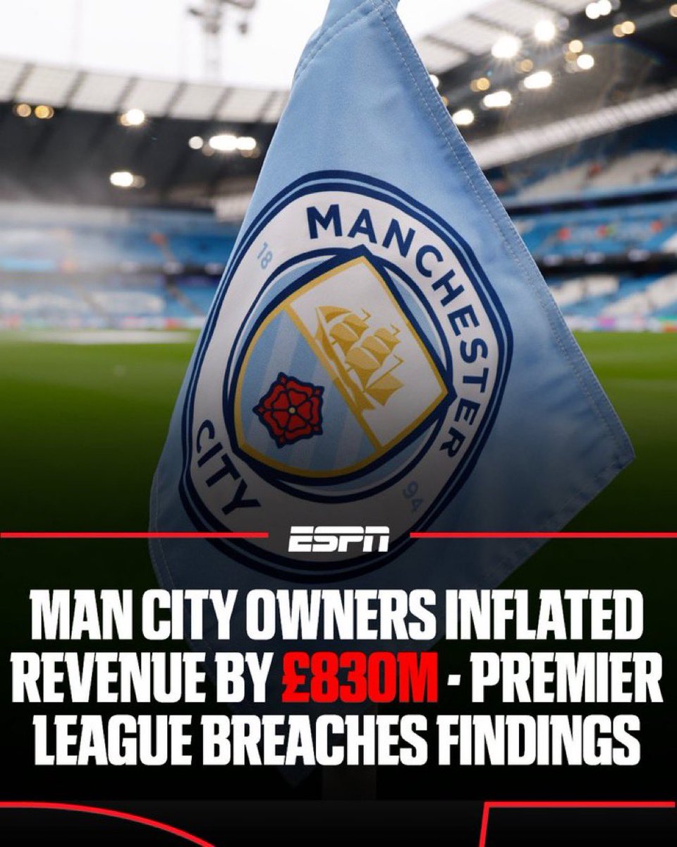 derocktoldme's tweet photo. 🚨💣 𝐎𝐅𝐅𝐈𝐂𝐈𝐀𝐋 𝐂𝐎𝐍𝐅𝐈𝐑𝐌𝐄𝐃:
Manchester City found guilty. of serious breaches of Premier League financial rule🤯 

“An independent commission ruled they systematically broke Premier League financial rules from 2009/10 to 2017/18.”

“They used sham commercial contracts to hide owner funding, inflate reported revenues, and cut reported costs by more than £900 million.”

“They filed false accounts and hid the real numbers from auditors and regulators. They smashed both Premier League and UEFA spending limits. They also failed to cooperate with the investigation on most of the related charges.”

“Sanctions come later in a separate hearing. Options include a heavy fine, points deduction, title stripping, or worse. City have until 2 October to appeal and have already said they will.”

“This is the official verdict, not a rumour. The club is not “done” until the appeal and sanction stages finish, but the finding of guilt on the core financial charges is now confirmed.”