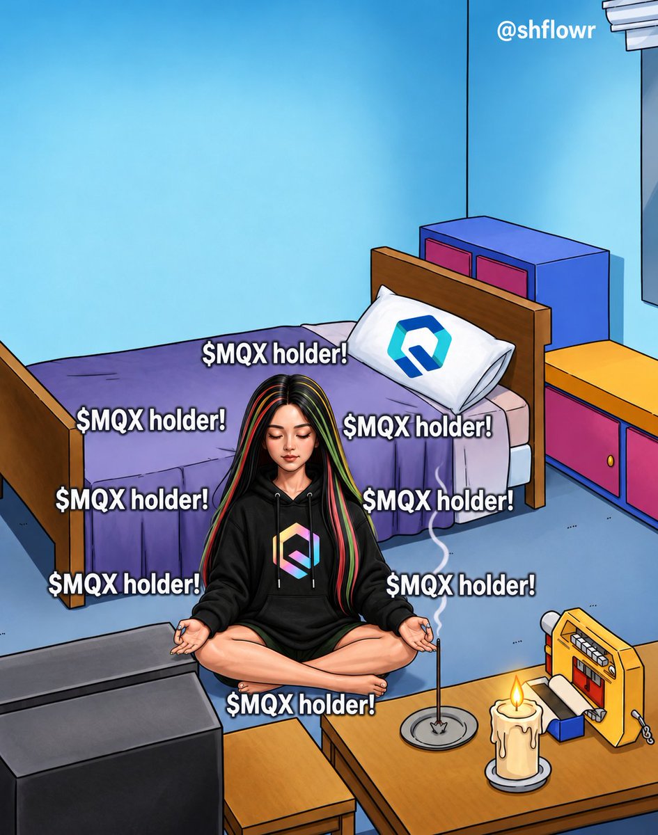 shflowr's tweet photo. Good night empire 😴

The ultimate masterclass in Zen holding.
Inner peace, outer bullishness. 
$MQX is the identity.  🕯️🧘‍♀️💎

CA:
0x9d928ae0f1a825220dd8f015a16fbec5f5576a7c https://t.co/8yEcX0wgoW