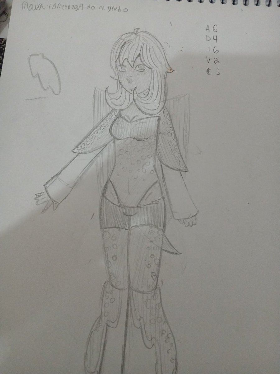 nikki_wiki27's tweet photo. Tentei fazer a tartaruga de couro, não gostei mto do desenho- talvez se eu passar p digital fique mais legal (Peguei inspiração no video do @NomadeBox ) eu descobri coisas legais sobre as tartarugas de couro ent valeu a pena https://t.co/rxWsIAT3lv