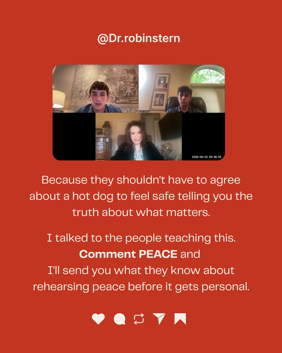RobinSStern's tweet photo. “Fine, you’re right” doesn’t always mean your kid agrees. Sometimes disagreeing with you just became more exhausting than pretending to.

Sasan and Vail teach young people to practice disagreement before the stakes are real. 
https://t.co/EiyiYrX5UH

#Peace #Conflict #Parenting https://t.co/eFvfJzHr0f