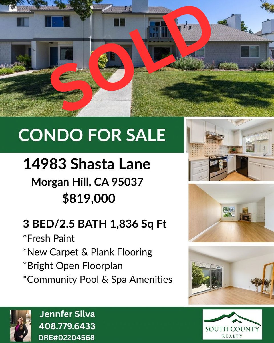 RealtyCounty's tweet photo. 🏡✨ JUST SOLD! ✨🏡

Congratulations to our sellers on the successful sale of this beautiful 3-bedroom, 2.5-bath Home! 🎉🔑

🌟 Fresh interior paint
🌟 New carpet &amp; luxury vinyl  flooring
🌟 Bright, open living spaces
🌟 Functional floor plan 
🌟 Community pool &amp; spa amenities https://t.co/2e7s0ZPlvw