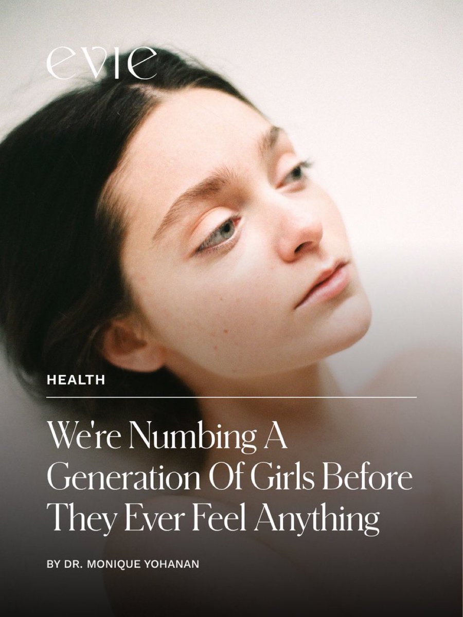 Rosaria__lxm's tweet photo. A girl put on an SSRI at eight has no before. 

She will move through her first crush, her first heartbreak, her first kiss, all of it dialed down a few notches, and she will never think to ask what's missing.

Around one in ten girls as of 2019 were taking antidepressants, twice as the percentage of