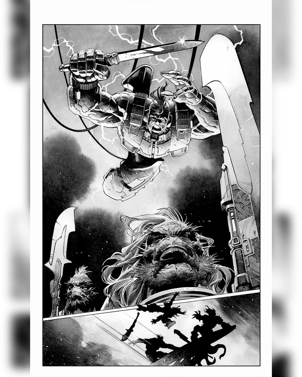 badideahello's tweet photo. PLANET DEATH returns this November!  Derek Kolstad (JOHN WICK) and Robert Venditti’s (ORDAINED) sci-fi epic is back!  

Behold the stunning new pages from issue 3 of the next must-read chapter from the record-breaking blockbuster.   

As the lone survivor of his battalion, Corporal Scott is determined to complete his mission and destroy the devastating weapon garrisoned on this hostile enemy world, but what he discovers inside the installation will change everything...  

Featuring breathtaking covers by Jim Cheung, Mark Bagley, Acky Bright, Joe Quesada & more.  

Pre-order before October 19th to secure your copy. In stores on November 4th.  

DESTROY THE WEAPON! RETURN HOME!  

MORE: https://t.co/Eb63NIMj7d