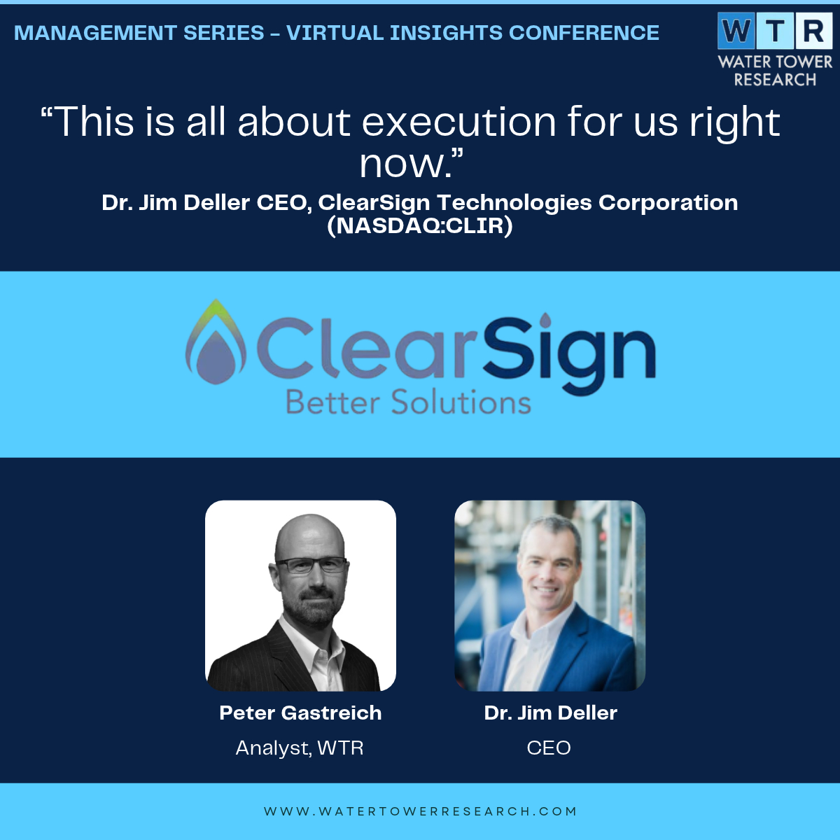 WTR_Research's tweet photo. ClearSign Technologies CEO Dr. Jim Deller on NOx regulations driving demand, the Gulf Coast startup, Zeeco partnership, midstream and flare growth, and the path to breakeven, in a fireside chat with Peter Gastreich at the WTR Insights Conference.
Report with the full transcript:https://t.co/ZsxLraiqvB
On demand: https://t.co/HwVV9t2paI
Request meeting: https://t.co/0E9P4UEln8

$CLIR