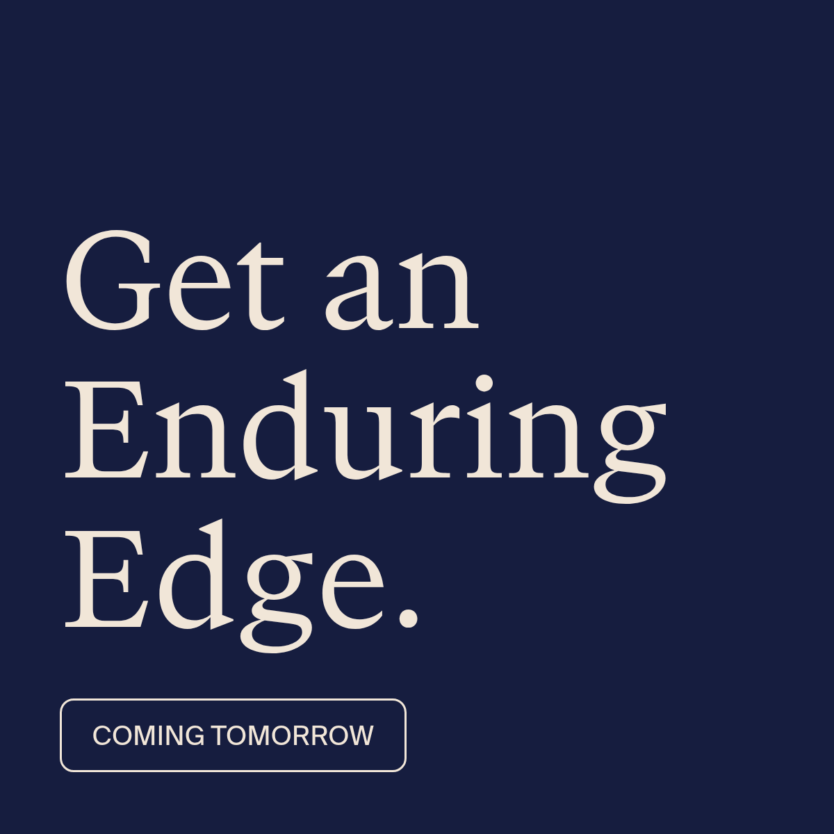 HealthEdge's tweet photo. Get an Enduring Edge. 

Tomorrow. 

#HealthEdge #HealthEdgeCountdown https://t.co/WZBXUhcB27