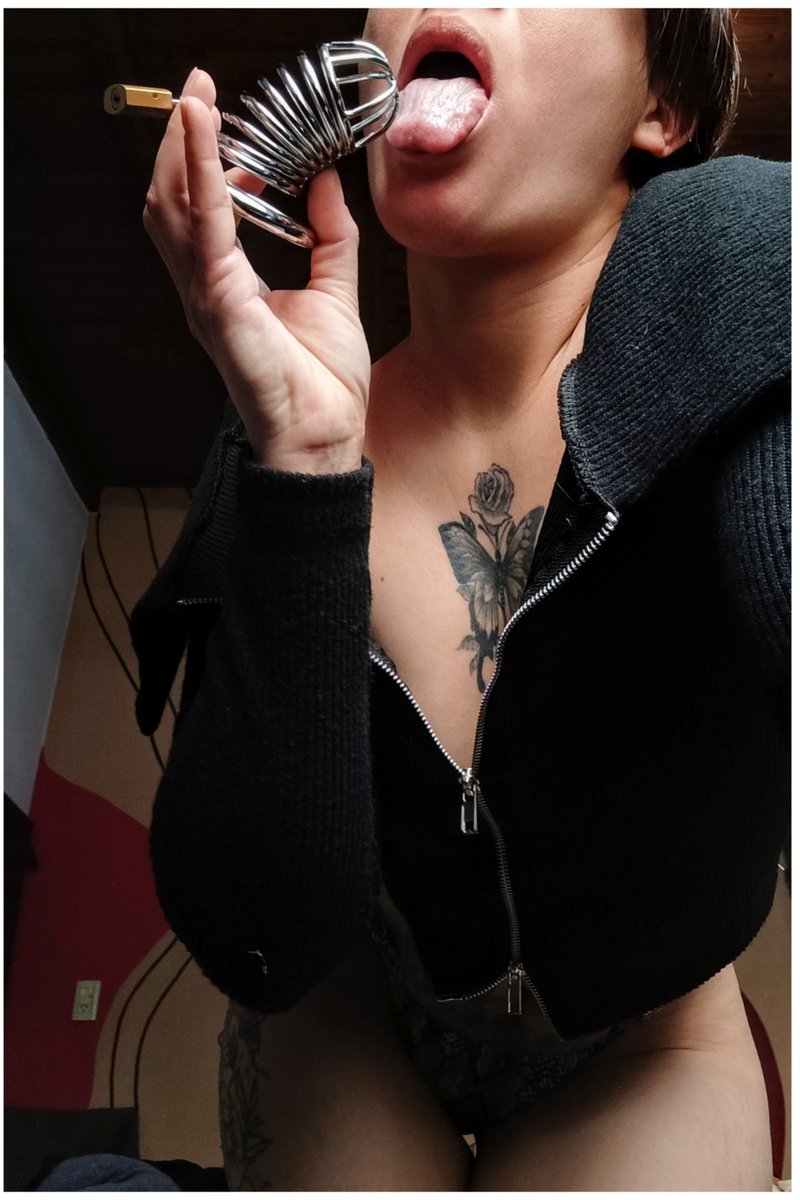 vvvmissv's tweet photo. Today is a good day to let your pathetic dick out of it's chastity prison, I’m in the mood to tease! But you don't get to touch and play with it without my permission! How badly do you want this release? https://t.co/xeWuHeWnmc