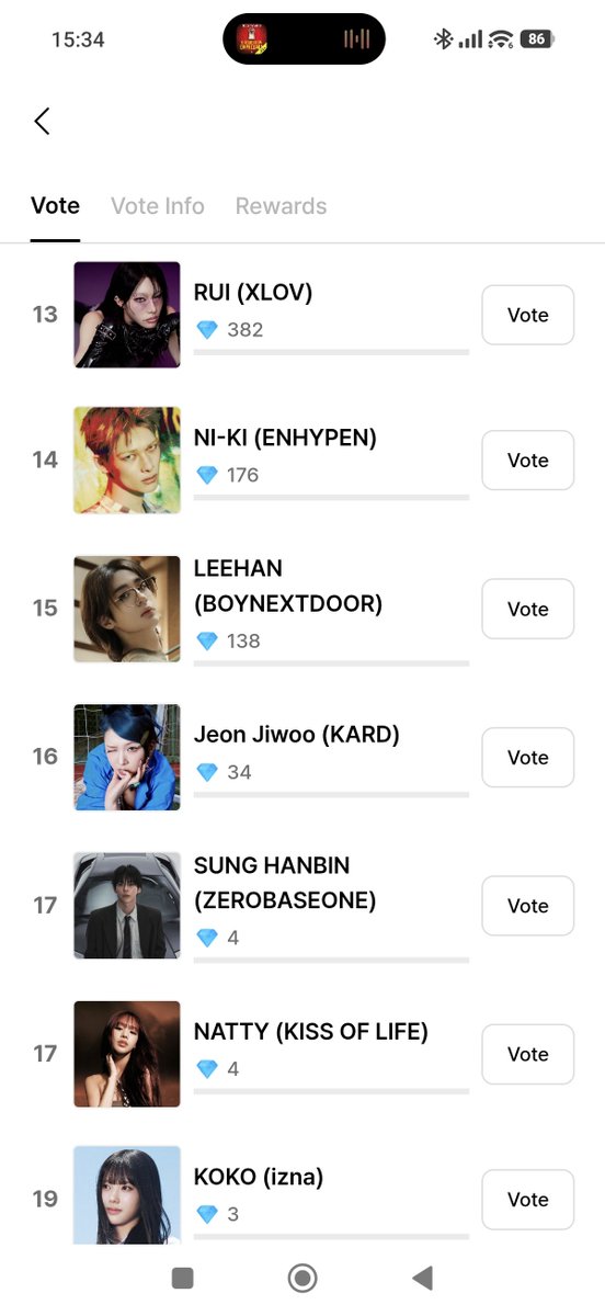 intoyouk4rd's tweet photo. J.Seph e Jiwoo estão em votações diferentes do aplicativo BIGC. https://t.co/DYEYTJ1QPU