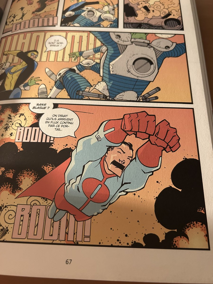 grpr777's tweet photo. Im starting invincible and thank god the art develops further than whatever it was in the beginning cause that's NOT my Omni Man https://t.co/1hi0KhOjpe