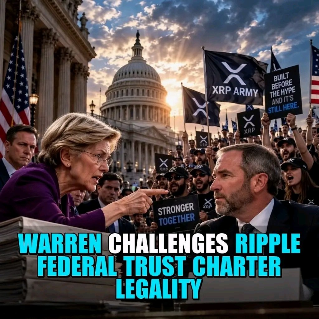 granddaughterTM's tweet photo. Elizabeth Warren questioned the federal trust charter awarded to Ripple and argued that the OCC’s crypto charter approvals broke the law. Ripple maintains that XRP now rests on firm legal ground in the United States. Years later the regulatory battle has

#Ripple #XRP https://t.co/En8HlMh0CV