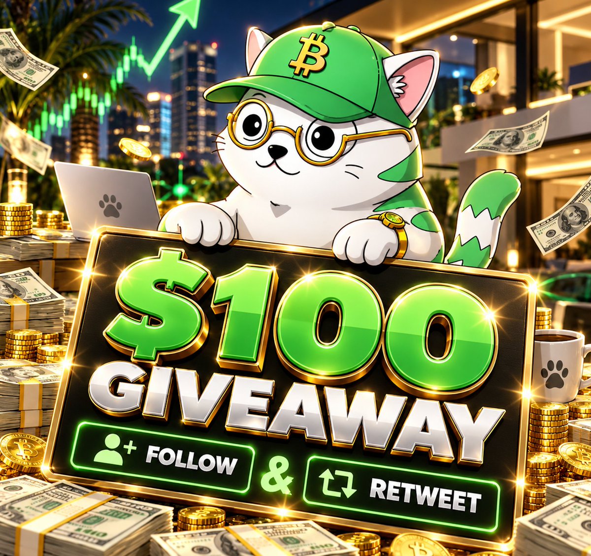 Hodl_fm's tweet photo. 🎁 $100 GIVEAWAY - 1 WINNER

To enter:

• Follow @Hodl_fm 
• Like + RT
• Tag 1 friend
• Turn notifications on 🔔

Winner picked in 24 hours. Good luck 💰 https://t.co/UoBMnZechF