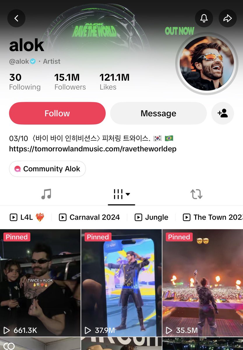 twicepopbase's tweet photo. Alok seemingly teases his collaboration with TWICE, reportedly set to be released on October 3rd? 👀

“03/10 (Bye Bye Inhibitions) featuring TWICE 🇰🇷🇧🇷” https://t.co/vdvcqmiUgZ