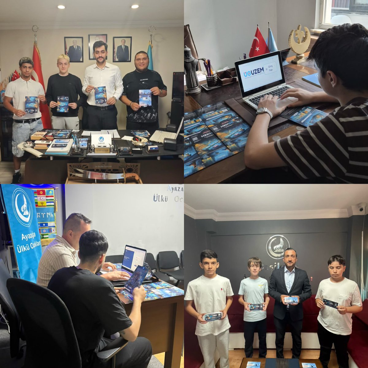 Aalparslandogan's tweet photo. İlçe Ocaklarımız, Genel Merkezimiz tarafından faaliyete geçirilen Ülkü Ocakları Uzaktan Eğitim Merkezi #ÜOUZEM dijital eğitim programının tanıtımını yaparak, öğrenci kardeşlerimizin programa kayıt işlemlerini gerçekleştirdi. Ardından “İlk Dersimiz Ülkü Ocakları Uzaktan Eğitim Merkezi’nden” denilerek eğitim yolculuğu başlatıldı. 📚

Ülkü Ocakları olarak, Türk gençliğinin eğitim süreçlerini desteklemek, bilgiye erişimlerini kolaylaştırmak ve başarılarına katkı sunmak için çalışmalarımızı sürdürüyoruz. 🇹🇷