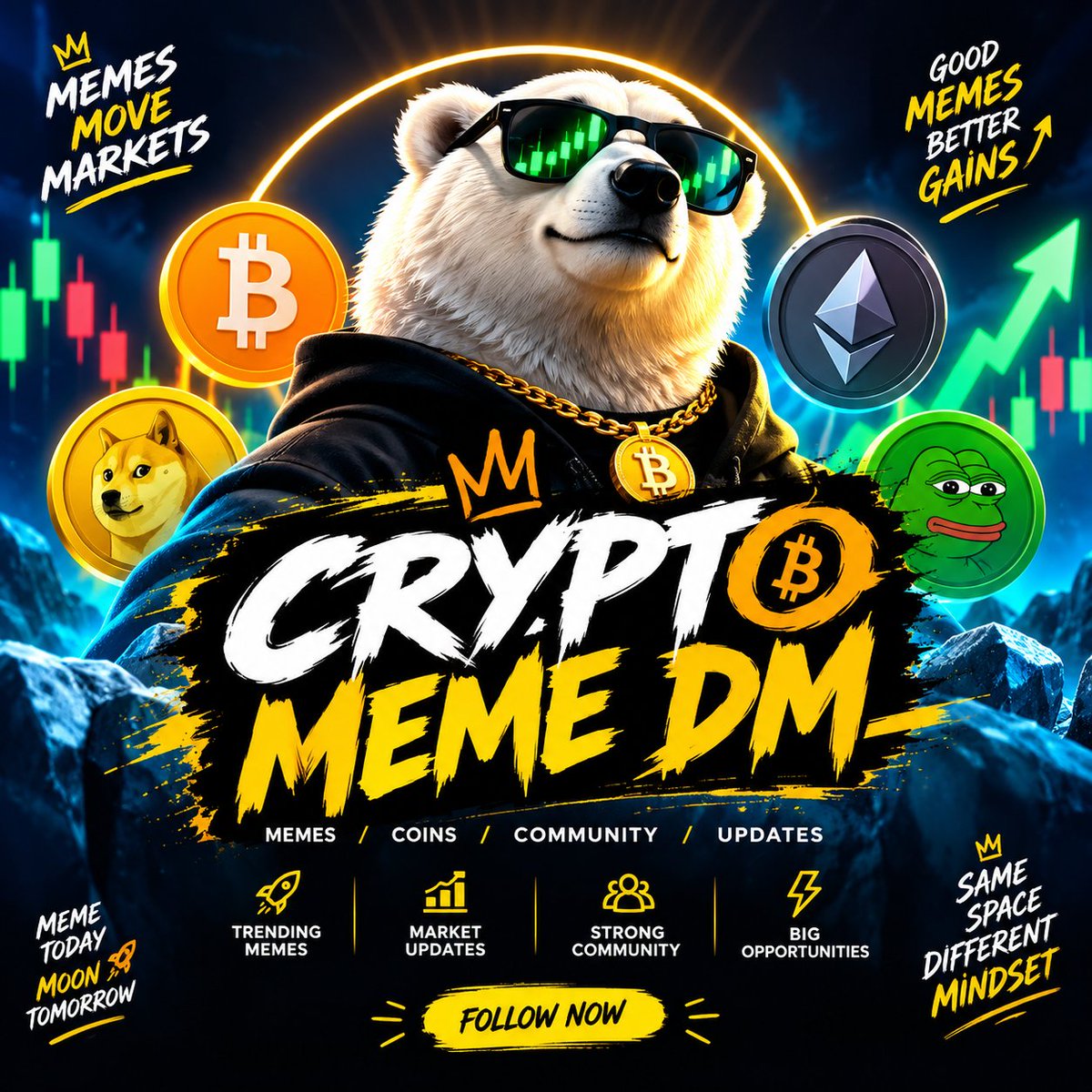 cryptomemedm's tweet photo. Crypto moves fast.
Memes move faster. ⚡₿

Where crypto, memes &amp; market vibes collide. 🐻🔥

What’s the one crypto meme you can never stop laughing at? 👀👇

Follow for daily crypto memes, market vibes &amp; more.

#CryptoMemeDM #Crypto #CryptoTwitter #Bitcoin #CryptoMemes #Memecoin https://t.co/06kg2YQMQB