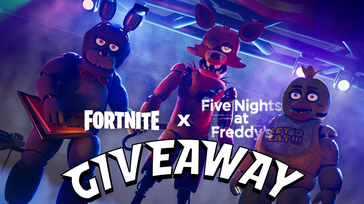 FNAFXFN's tweet photo. 🍕FNAF X FORTNITE: SKIN OF YOUR CHOICE GIVEAWAY🐻

Step 1: Follow, like and RT + reply your fav animatronic.
Step 2: Follow @BoxOfBiscuits99
Step 3: Join our awesome Discord Server: https://t.co/C4YCxk5iJd

The winner will be drawn in 5 days, good luck :) https://t.co/CJyqoeQ98k