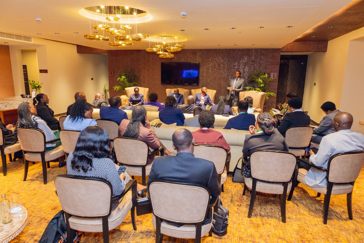 UgandaMFA's tweet photo. 🇺🇬 At the margins of the 15th Annual Mineral Wealth Conference, Amb. @richardkabonero chaired a strategic dialogue linking Uganda’s diplomatic missions with mineral-sector opportunities.

UCEM Chair Aggrey Ashaba: “The greater opportunity is in value addition” to create jobs, boost exports and strengthen the wider economy.

Mr. Daniel Amanya, MEMD: Kabalega International Airport will strengthen connectivity, tourism and economic activity in the Albertine Region. The message: connect Uganda’s resources to investment, technology, value addition and sustainable economic transformation. 🇺🇬
#MineralWealthConference2026