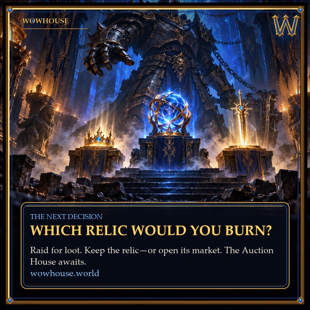 AuctionHouseSol's tweet photo. 5/ once, the story ended when the boss dropped your item.

here, that’s where the next decision begins.

which relic would you keep?

and which would you burn to open its market?

the Auction House awaits.

https://t.co/rp9Qs3H1IS https://t.co/f4Vjjhv79f