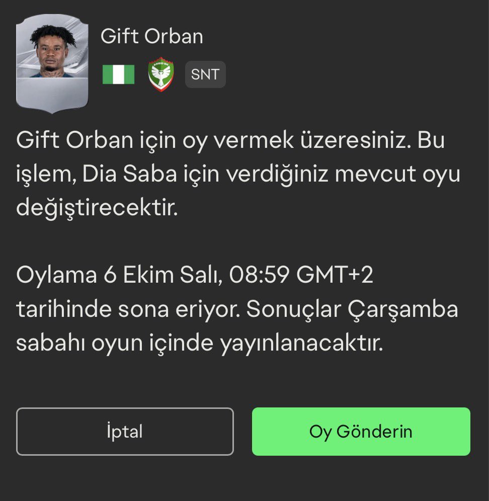 AmdSF21's tweet photo. @33duyek Gidip oy verebilirsiniz Çarşamba güncellenecek https://t.co/2hYBPFeE6b