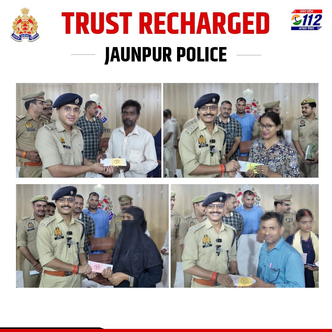Uppolice's tweet photo. खोए मोबाइल लौटे, चेहरे पर लौटी मुस्कान।  

गुम हुए मोबाइल फोन की बरामदगी हेतु कार्यवाही करते हुए @jaunpurpolice द्वारा 201 मोबाइल फोन, कीमत लगभग ₹45 लाख, बरामद कर उनके स्वामियों को सुपुर्द किए गए।  

गुम हुई वस्तुओं को सही हाथों तक पहुँचाना केवल एक औपचारिकता नहीं, बल्कि जनता की सुरक्षा, सुविधा और भरोसे को मजबूत करने का निरंतर प्रयास है।  

#RingReturn 
#GoodWorkUPP 
#TrustRecharged