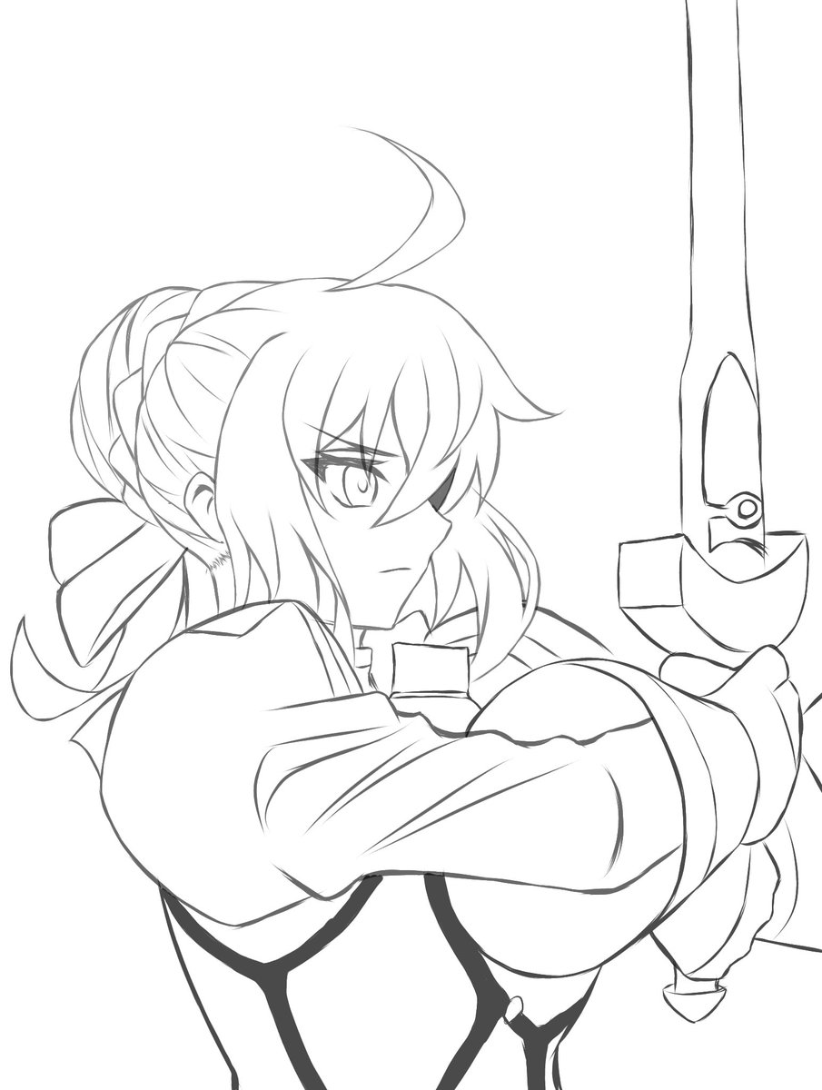 1611Adrex's tweet photo. Artoria Pendragon wip

#FateStayNight #FGO #SFW https://t.co/q1UWt09rru