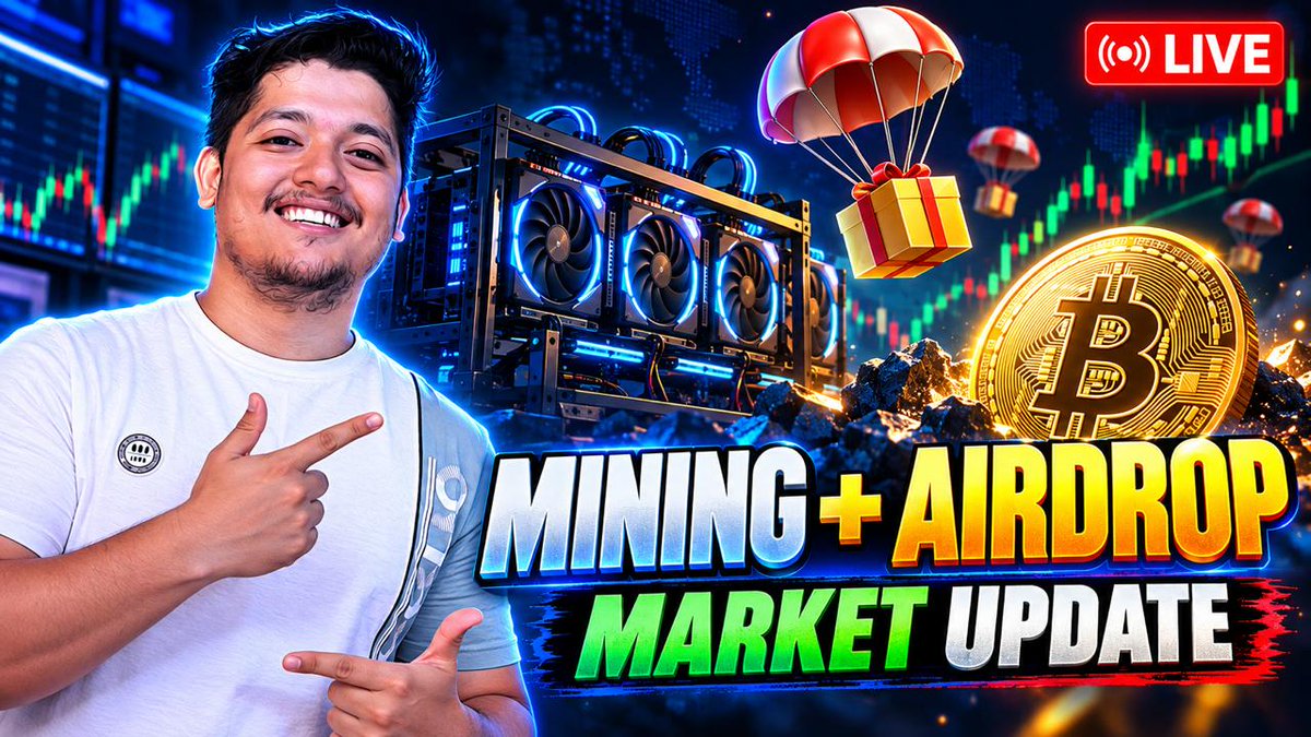 honeywithcrypto's tweet photo. LIVE tomorrow on YouTube and X, 3 PM to 4 PM IST 🔴

Here's what we're covering 👇

> Crypto mining, what's still profitable ⛏
> Latest market update 
> Airdrops worth your time 
> Coins I'm watching right now 

Are you joining live?

🔗YT Link: https://t.co/RC9XX3uEpT

🫡 Note: Drop your questions in the comments here 🚀
