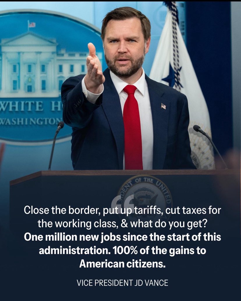 CoachLorryga's tweet photo. One MILLION new jobs for American citizens! https://t.co/KMEVBpdR7G