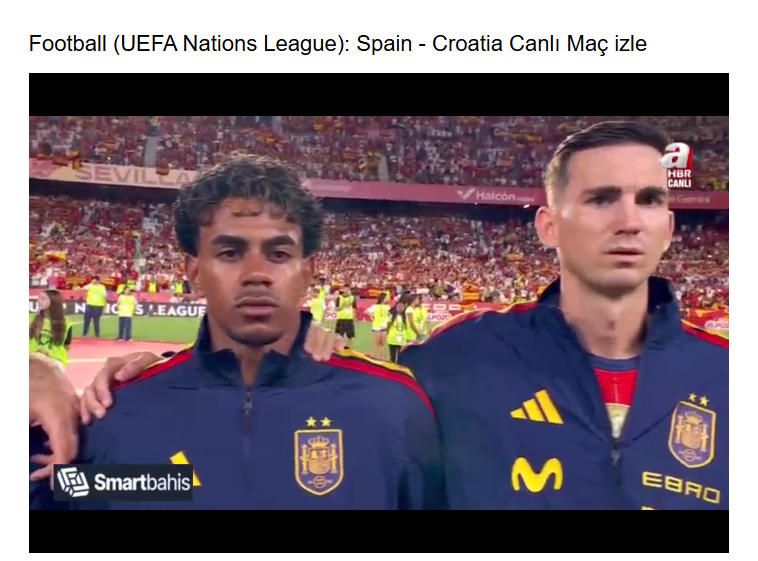 canlimacizle69's tweet photo. Spain vs Croatia Live Coverage, Team News &amp; Match Details Live Stream  Canlı Maç izle
Link
https://t.co/oZnGHmulzK https://t.co/Fjw360DNhz