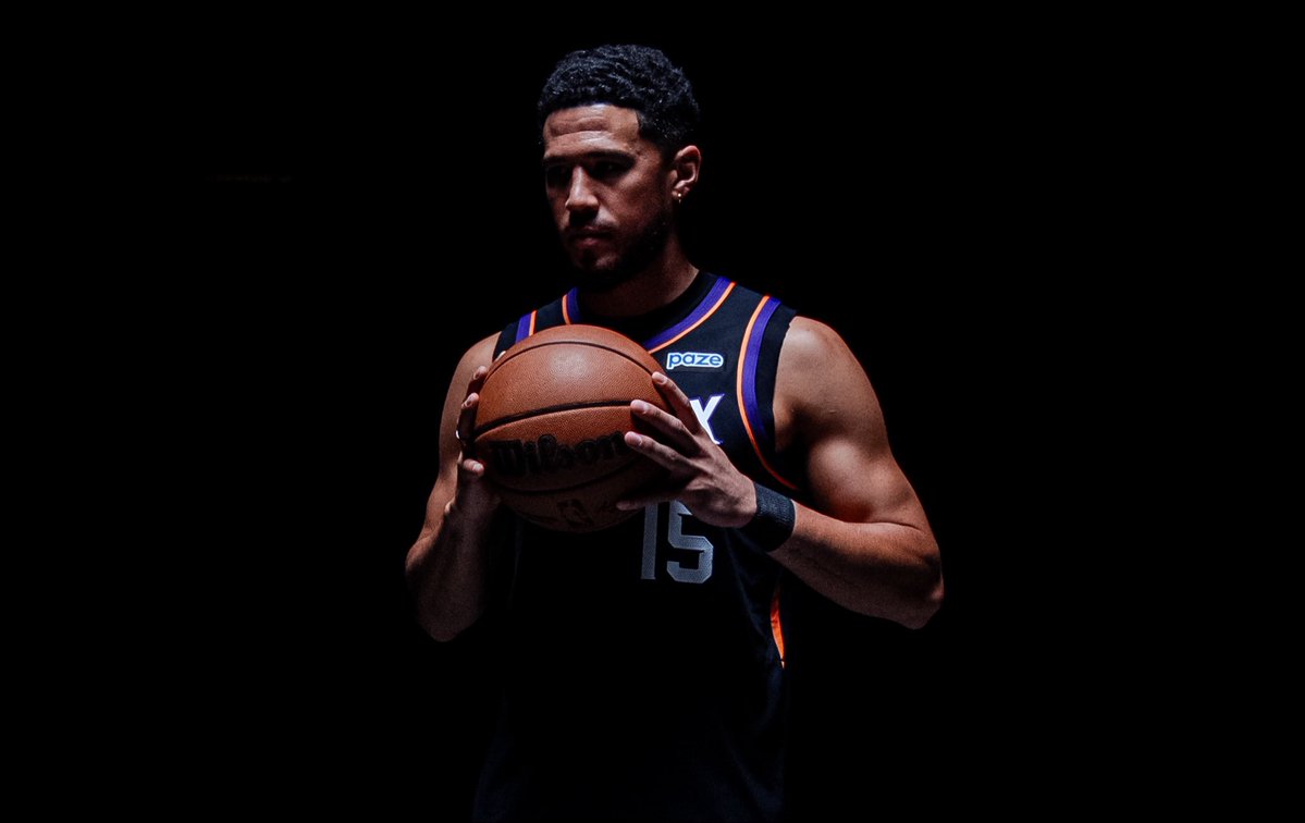 SunsAreBetter's tweet photo. My favorite quotes from Devin Booker on Media Day:

“Sometimes I fall into passing too much and this year, hopefully, I fall into shooting too much.”

"Feeling better than ever. The best I ever have.”

“I love the game more than ever.”

This is looking like a career year for #15. https://t.co/ZZO3wXMbNx